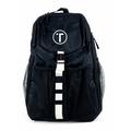 Deluxe Backpack Tribe White Circle Logo - Black / White