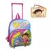 Little Girls' Dora 12" Toddler Rolling Backpack Travel Bag - Fedex 3-Day-Shipping