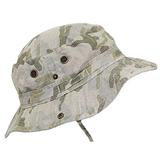 MG Camouflage Ripstop Floppy/Bucket Summer Hat W/Snap Up Sides & Chin Strap - Desert Camo Large