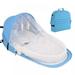 Travel Bassinet Foldable Baby Bed,Portable Backpack Bassinet Changing Station Diaper Bag,Baby Travel Crib Infant Sleeper,Baby Nest with Mattress Included