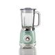 Ariete Vintage 58304 Glass Jug Blender, 1000W, 1.5 Litre Capacity Glass Jug, 4 Speeds + Pulse, Ice Crush Function, Anti Slip Feet, Stainless Steel Blades, Green