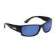 Flying Fisherman Razor Polarized Sunglasses, Matte Black Frame, Smoke-Blue Mirror Lenses