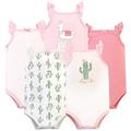 Hudson Baby Sleeveless Bodysuits Tank Top, Pink Cactus, 3-6 Months