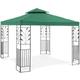 Tonnelle De Jardin Pergola Tente Pavillon Réception Toile Vert 3x3m - Vert foncé