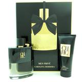 CH Prive by Carolina Herrera Gift Set -- 3.4 oz Eau De Toilette Spray + 3.4 oz After Shave Balm for Men