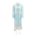 Burberry ladies Turquoise Soft-touch Plastic Car Coat