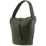 Burberry Dark Olive Medium Leather Bucket Bag