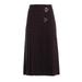 Burberry Arroux Check Print Pleated Wool Skirt