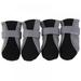 Magazine 4pcs/set Pet Dog Adjustable Strap Anti-Slip Sole Boots Paw Protectors Dog Shoes