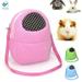 Deago Pet Carrier Bag Hamster Portable Breathable Outgoing Bag for Small Pets Hedgehog Squirrel Guinea Pig (Pink M)