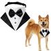 URMAGIC Pet Bow Tie Collar Formal Tuxedo Wedding Bandana Dog Collar Adjust-Buckle Dog Bowtie Collar for Small Medium Large Dog
