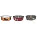 Loving Pets Assorted Bones and Paw Prints Stainless Steel Large Pet Bowl For Dog