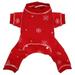 Hip Doggie HD-10FSP-L Large Snowflake Longjohns - Red