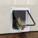 Manfiter Plastic Pet Door with Soft Tinted Flap - Small Medium Large and X-Large Door for Dogs and Cats