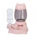 Cat Feeder Automatic Dispenser Cat Food Bowl Pet Drinker Prevent Overturning Pet Food Bowl Replenish Pet Food Bottle Bowl Dish Stand