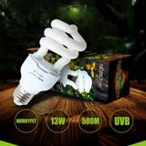Reptile UVB Bulb Energy Saving Reptile Heat Lamp UVB Bulb Spiral Compact 13 W UVB 5.0 Reptile Lights Bulb Fit for Rainforest Type Reptile/Snake/Lizard/Insect/Turtle/Tortoise