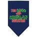 Mirage Pet Products 66-471 LGNB Too Cute for Ugly Sweaters Screen Print Bandana Navy Blue - Large