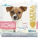 Paw Inspired Disposable Dog Diapers Female| Puppy Doggie Cat Pet Diapers |Diapers for Dogs in Heat Period Diapers that Stay on Senior Excitable Urination or Incontinence (Small 32 Count)