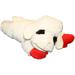 Multipet Lamb Chop Plush Dog Toy White Soft Plush Exterior with Squeaker Jumbo Size 24 inches