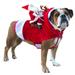 Christmas Dog Cloth Santa Claus Riding Deer Dress Up Costume Prop Puppy Pet Xmas Winter Warm Outfit