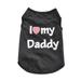Dog Vest I Love My Mom&Dad Shirt Clothes Coat Pet Cat Puppy Cotton Vests Clothing For Dogs Costumes with Fashion Printing