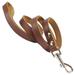 Dogs My Love Genuine Leather Classic Dog Leash 4 Ft Long 9 Sizes (Medium (Width: 14mm - 0.6 ) Brown)