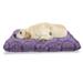 Purple Mandala Pet Bed Classic Style Victorian Swirled Floral Branches with Effects Design Chew Resistant Pad for Dogs and Cats Cushion with Removable Cover 24 x 39 White Purple by Ambesonne