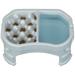 Neater Pet Brands Raised Neater Slow Feeder Double Diner - Elevated & Adjustable Feeding Height - Improves Digestion Stops Obesity and Slows Down Eating Vanilla Bean
