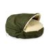 Snoozer Luxury Cozy Cave Dog Bed Extra Large Olive Micro Hooded Nesting Dog Bed