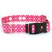 Extreme Dog Fence Replacement Containment and Training Collar Strap for Most Underground Electric Dog Fence Brands - Pink Dots (Large: 18 - 27 x 1 )