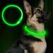 USB Rechargeable LED Dog Collar Glowing pet Dog Collar for Night Safety Water Resistant Cuttable TPU Light Up Collars Fashion Light up Collar for Small Medium Large Dogs