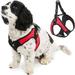 Gooby Escape Free Easy Fit Harness - Red Medium - Escape Free Step-In Harness with Neoprene Body for Small Dogs and Medium Dogs Indoor and Outdoor use