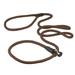 Dogs My Love Nylon Rope Slip Dog Lead Adjustable Collar and Leash 6ft Long (Small: 1/4 (6mm) Brown)