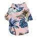 Feiona Pet Summer Hawaii Beach Flower Shirt For Cat / Dog Coats Puppy Overalls Thin Short Sleeve Clothing Coconut Tree