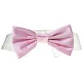 Pooch Outfitters Pink Satin Bow Tie - Pink - Medium