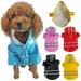 SPRING PARKS-Lifeeling Candy Color Puppy Raincoat Fashion Teddy Outdoor Waterproof Dog Rainwear Hooded Jacket Poncho Pet Raincoat for Small Medium Dogs