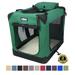 EliteField 3-Door Folding Soft Dog Crate with Carrying Bag and Fleece Bed (2 Year Warranty) Indoor & Outdoor Pet Home