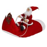 Pet Dogs Christmas Santa Clothes Riding Horse Xmas Party Cosplay Costume Pretty