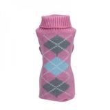 Dog Pet Clothes Jacquard Knitted Plaid Dog Puppy Sweater Pet Jumper Coat Apparel Clothes