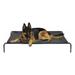 Go Pet Club Elevated Cooling Pet Cot Bed Black