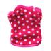 Pet Dog Classic Soft Thickening Warm Pup Dogs Winter Pet Dog Cat Clothes Soft Puppy Customes Clothing for Small Dogs White Spots On Foundation Pattern M Size