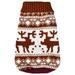 Christmas Elk Print Sweater for Dogs Cats High Neck Knit Dog Pullover Hoodies Warm Pets Clothes Winter Pullover Dog Clothes for Dogs Puppy Kitten