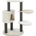 TRIXIE Moriles Gray Cat Tower with Scratching Posts Condo Hammock Padded Platform