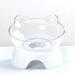 Pet Cat Dog Bowl Raised Cat Food Water Bowl with Detachable Elevated Stand Pet Feeder Bowl No-Spill Adjustable Tilted Pet Bowl