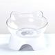 Pet Cat Dog Bowl Raised Cat Food Water Bowl with Detachable Elevated Stand Pet Feeder Bowl No-Spill Adjustable Tilted Pet Bowl