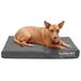 FurHaven Pet Products Indoor/Outdoor Oxford Orthopedic Deluxe Mattress Pet Bed for Dogs & Cats - Stone Gray Medium