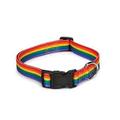 Rainbow Dog Collars Colorful Pet Puppy Pride Gear Quick Release Plastic Buckle (Medium 14 to 20 inches)