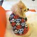 HULKLIFE Pet Dog Fleece Coat Soft Warm Dog Clothes Skull Camouflage/Polka dot/Leopard/Paw Printed/Striped Pullover Fleece Warm Jacket Costume for Doggy Cat Puppy Apparel