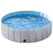 Topeakmart Foldable Pet Swimming Pool PVC Water Pond for Dogs/Cats/Kids Gray L 47.2