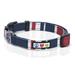 Pawtitas Multicolor Dog Collar XSmall Red / White / Blue